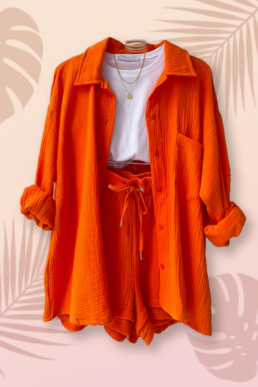 Women’s 2 Piece Set Orange