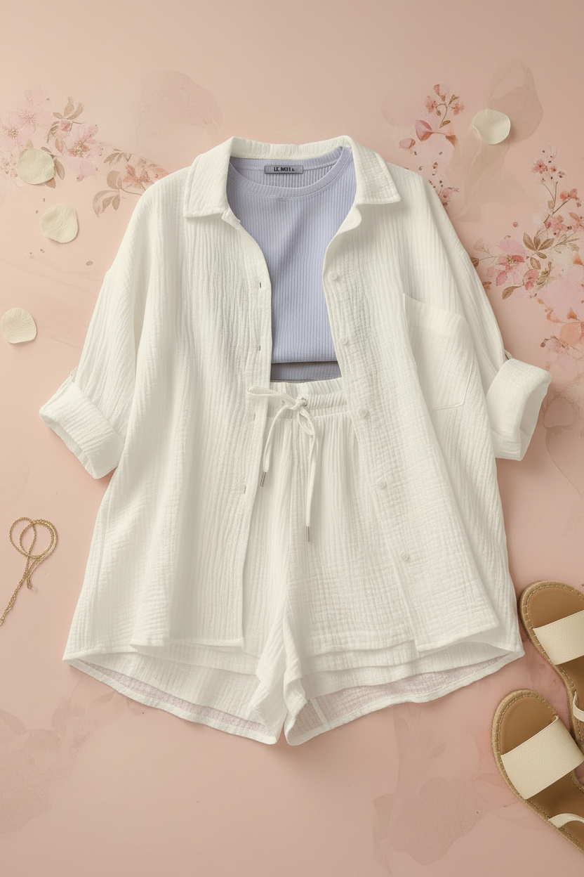 Women’s 2 Piece Set White